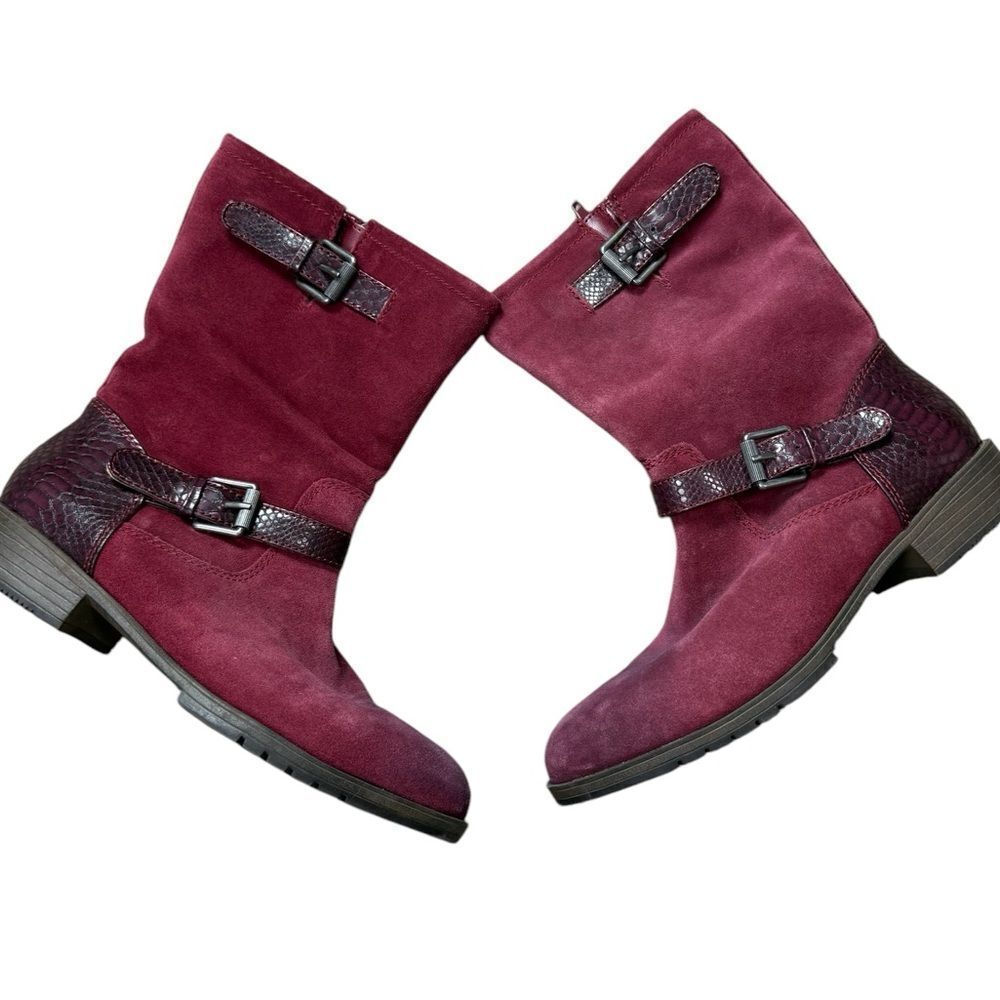 Naturalizer Merlot Burgundy Red Boots